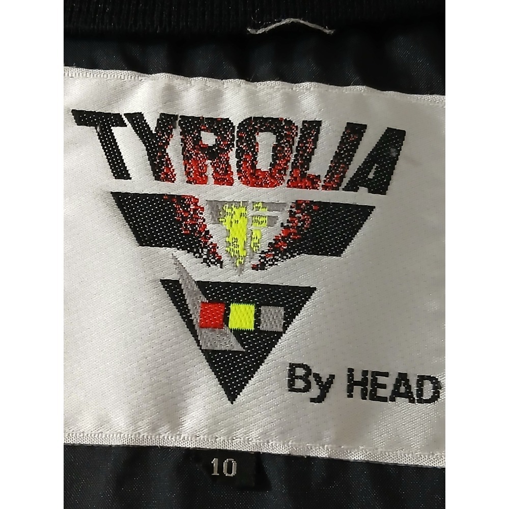 Tyrolia size 10 Black Puffer Ski Jacket QualloFil Warm Winter Outerwear Women - Picture 9 of 10